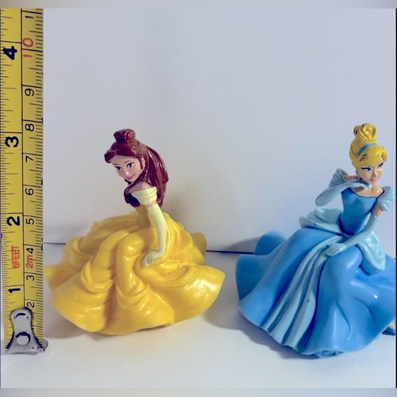 3” Disney Princess Cake Toppers Belle @ Cinderella - Picture 2 of 6